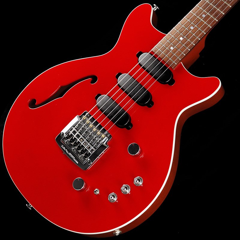 Kz Guitar Works Kz One Semi-Hollow 22F 3S23 Kahler/F Hole (Solid Red)の画像